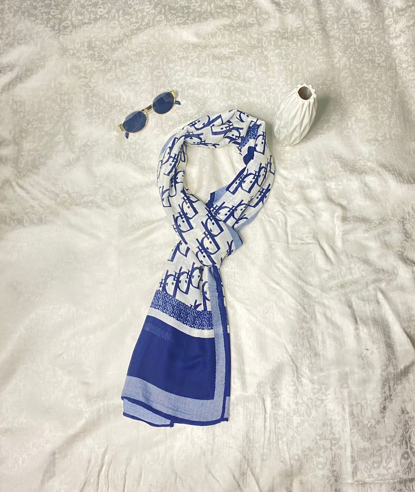 Blue Pashmina Stole - Shawl